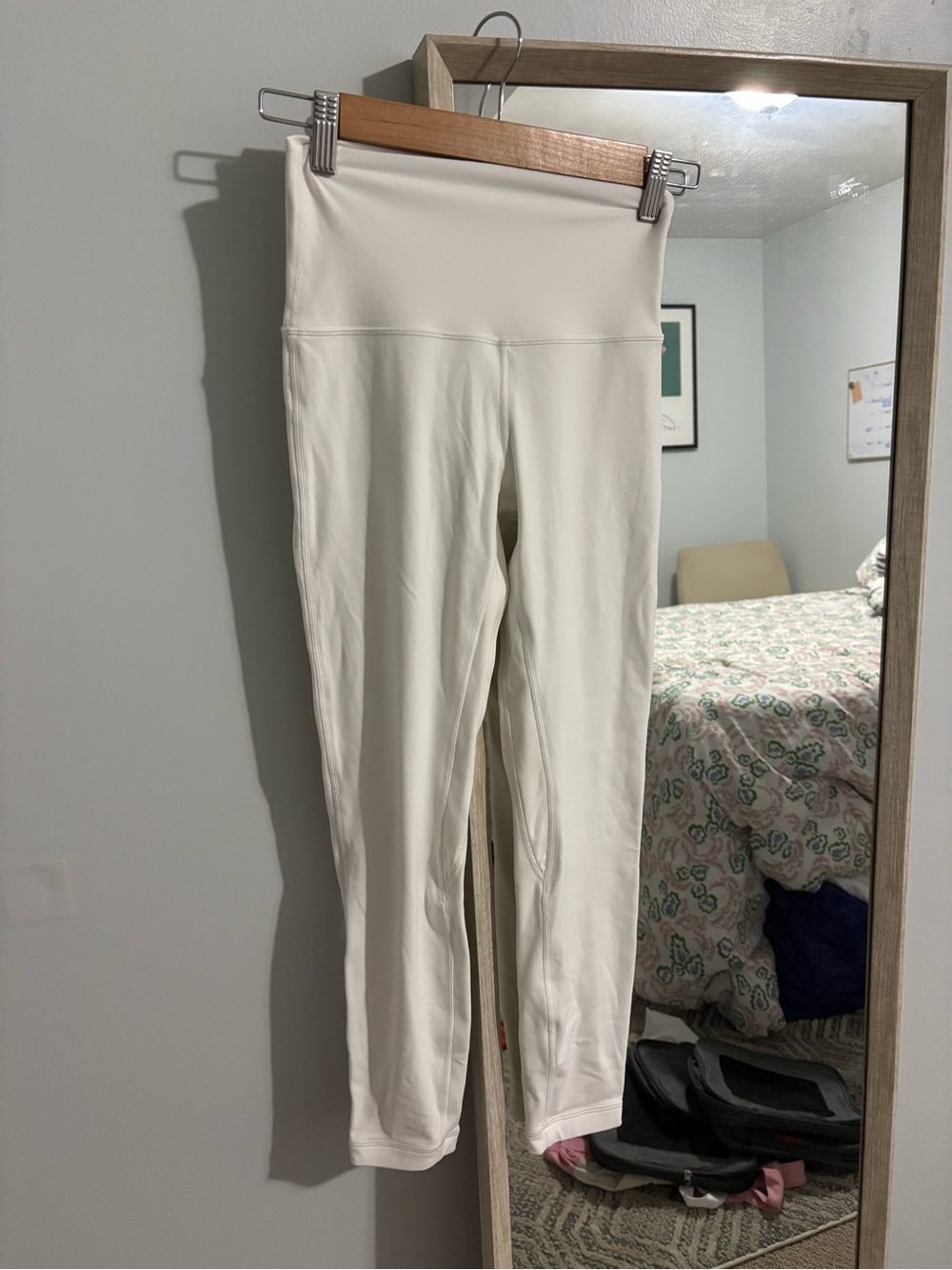 lululemon athletica Cream High-Rise Athletic Leggings